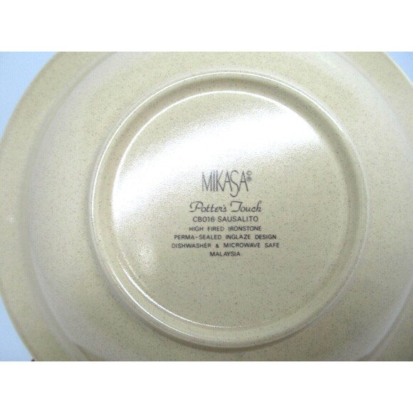Mikasa Potter's Touch Sausalito Soup Bowls 8.25" Discontinued Pattern set of 4 - Picture 3 of 12